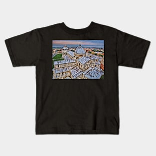 Pisa Cathedral. View from Leaning Tower. Kids T-Shirt